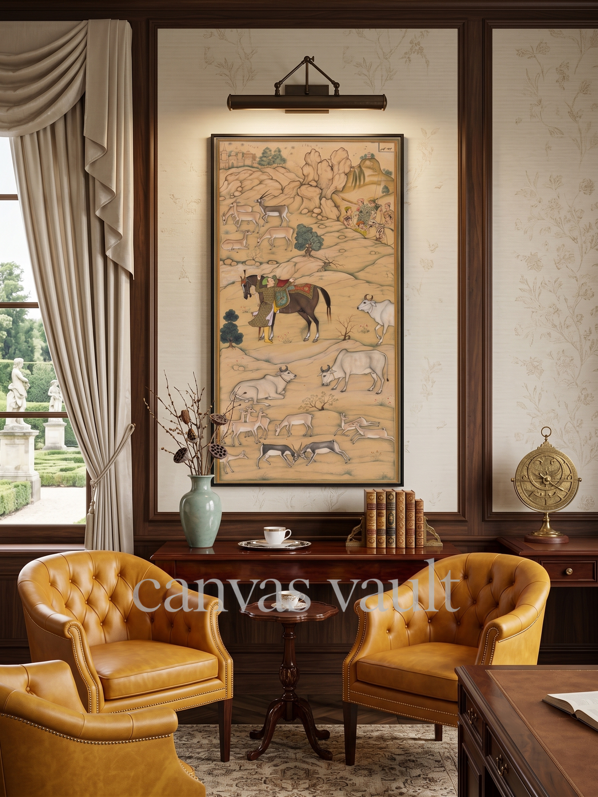 Mughal Pastoral & Hunting Scene